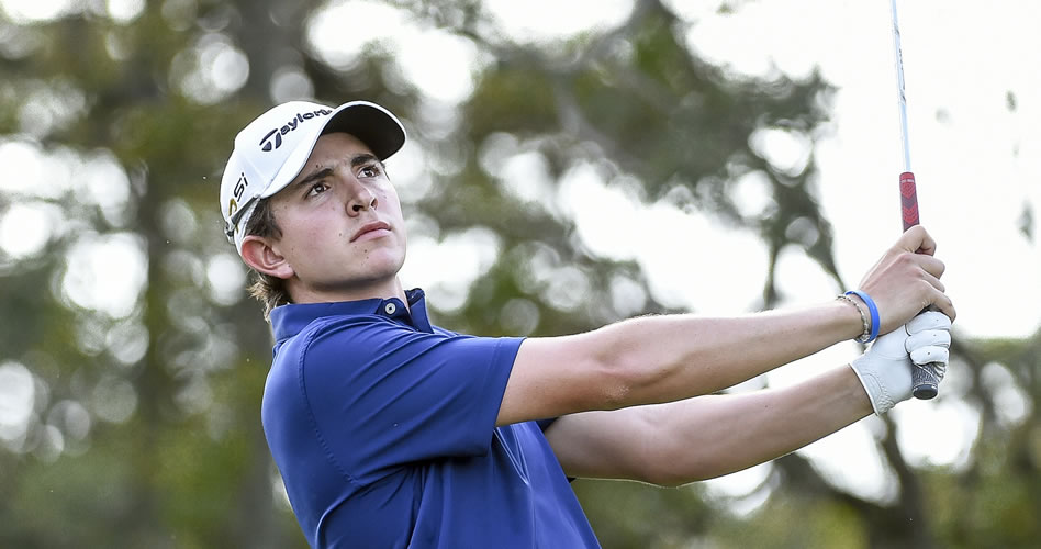 CALI, COLOMBIA - OCTOBER 27: Nicolás Echavarría of Colombia during the first round of the PGA TOUR Latinoamerica Colombia Classic at Club Campestre de Cali on October 27, 2016 in Cali, Colombia. (Enrique Berardi/PGA TOUR)
