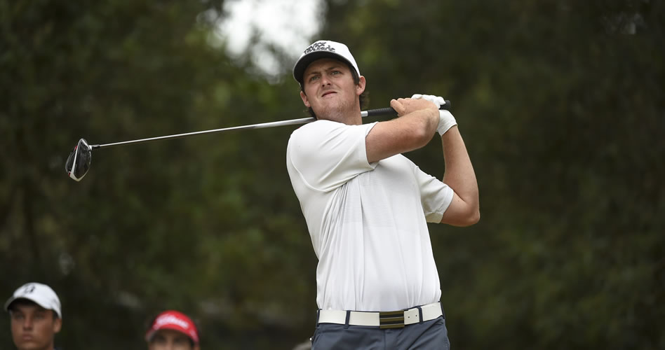 PUNTA DEL ESTE, URUGUAY - OCT. 15, 2016: El chileno Guillermo Pereira durante la tercera ronda del Roberto De Vicenzo Punta del Este Open Copa NEC, evento del PGA TOUR Latinoamérica que se adelanta en el Club del Lago Golf en Punta del Este, Uruguay. (Enrique Berardi/PGA TOUR)
