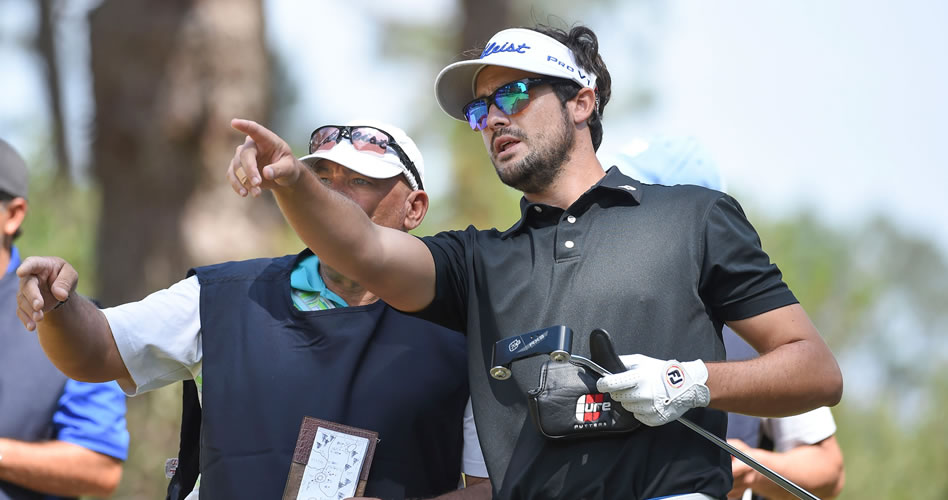 Samuel Del Val (ESP) hizo 63 golpes (-7) en el Club del Lago Golf y es líder del RDV Punta del Este Open Copa NEC. / Foto Gentileza: PGA TOUR Latinoamérica