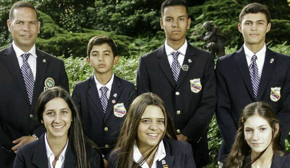 Equipo de Venezuela en Sudamericano Prejuvenil de golf de Argentina 2016