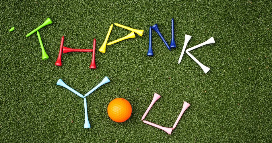 Agradecer es de genuinos amantes de golf (cortesía Pinterest)