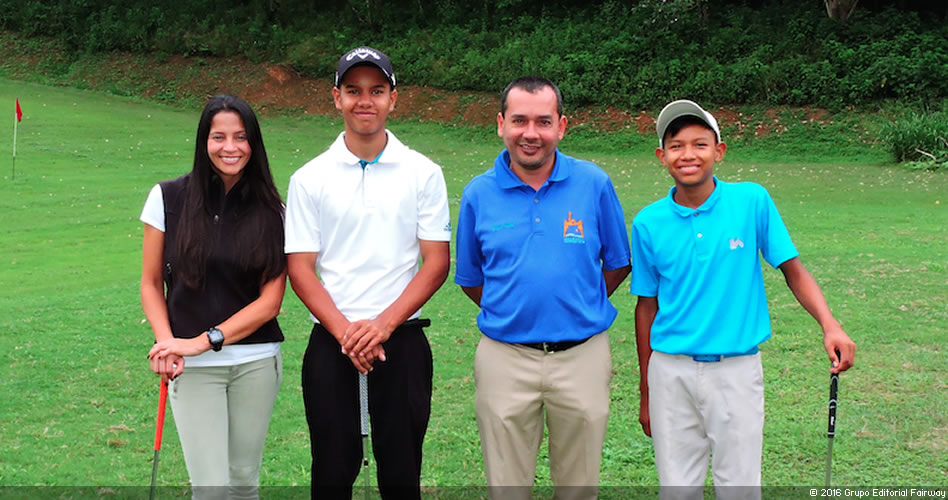 Carolina Arias de Martínez, Chispa Meléndez, Eduard Colmenares y Amauriel Fernández