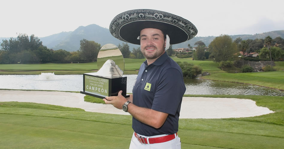 MALINALCO, MÉXICO - El colombiano Marcelo Rozo se coronó campeón del Malinalco Classic presentado por CFSM - Final Serie de Desarrollo. (foto: Alfonso Manzano)