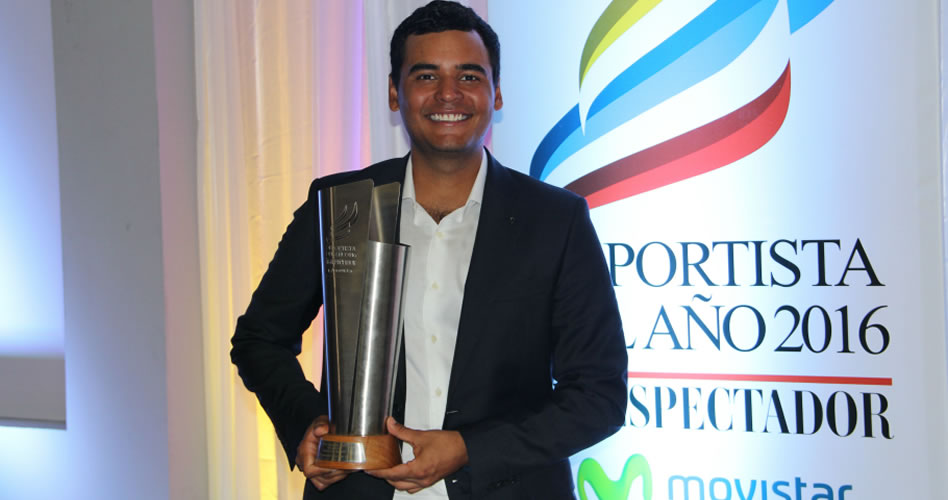 Golfista Muñoz es el Deportista Revelación del Año 2016 (cortesía Comité Olímpico Colombiano)
