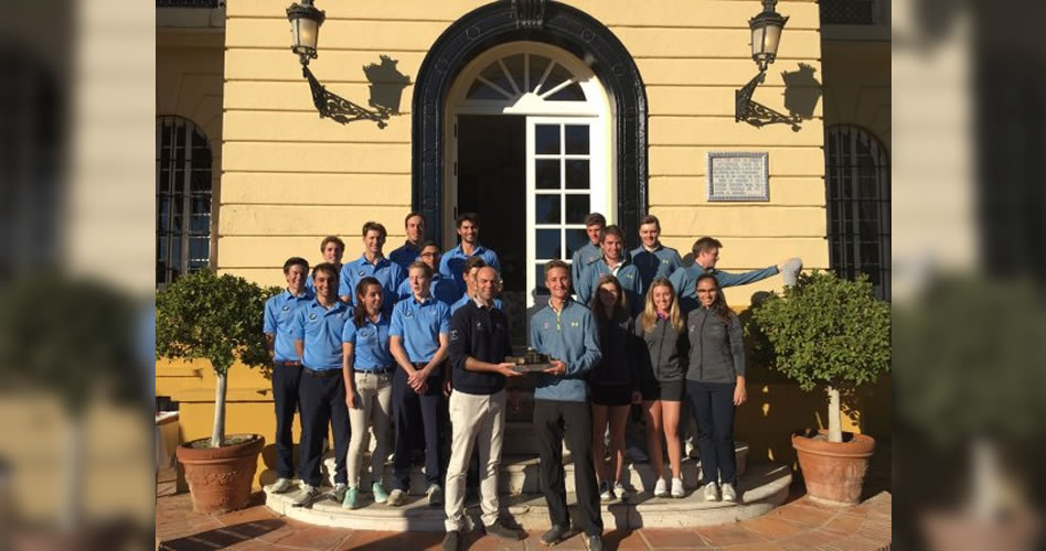 Los equipos durante el torneo celebrado en el Guadalhorce Club de Golf de Málaga (cortesía UGPM)