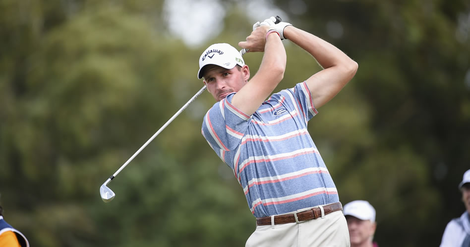 CAÑUELAS, ARGENTINA - MAR. 11, 2017: El estadounidense Brandon Matthews durante la tercera ronda del Molino Cañuelas Championship, segundo evento de la temporada 2017 del PGA TOUR Latinoamérica que se disputa en el Cañuelas Golf Club. (Enrique Berardi/PGA TOUR)