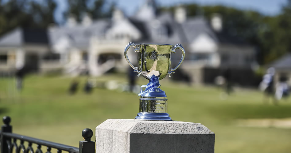 CAÑUELAS, ARGENTINA - MAR. 12, 2017: Trofeo oficial del Molino Cañuelas Championship, segundo evento de la temporada 2017 del PGA TOUR Latinoamérica que se disputa en el Cañuelas Golf Club. (Enrique Berardi/PGA TOUR)