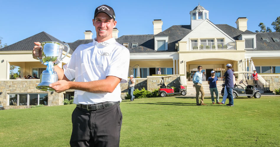 Brandon Matthews, el campeón en el Cañuelas Country Club. Foto: PGA Tour Latinoamérica