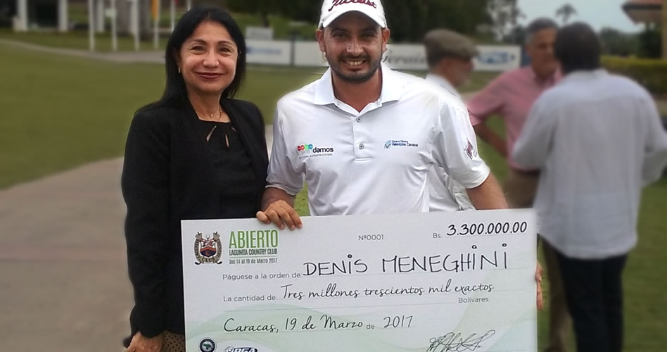 El profesional Denis Meneghini se adjudicó triunfo final en Abierto Lagunita Country Club