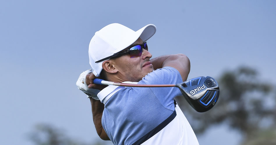 ANTIGUA, GUATEMALA - MAR. 17, 2017: El chileno Christian Espinoza durante la primera ronda del Guatemala Stella Artois Open, tercer evento de la temporada 2017 del PGA TOUR Latinoamérica que se disputa en el Fuego Maya GC de La Reunión. (Enrique Berardi/PGA TOUR)