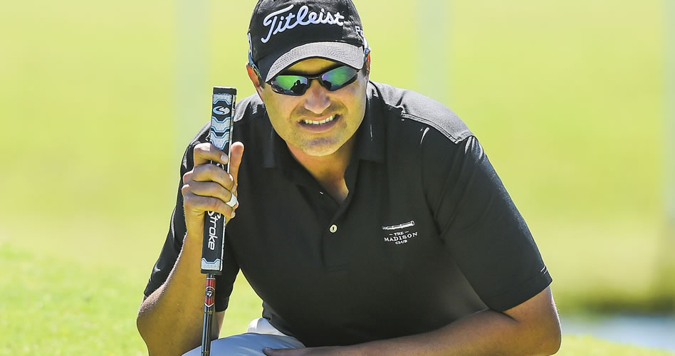 CAÑUELAS, ARGENTINA - MAR. 10, 2017: El estadounidense Paul Imondi durante la segunda ronda del Molino Cañuelas Championship, segundo evento de la temporada 2017 del PGA TOUR Latinoamérica que se disputa en el Cañuelas Golf Club. (Enrique Berardi/PGA TOUR)