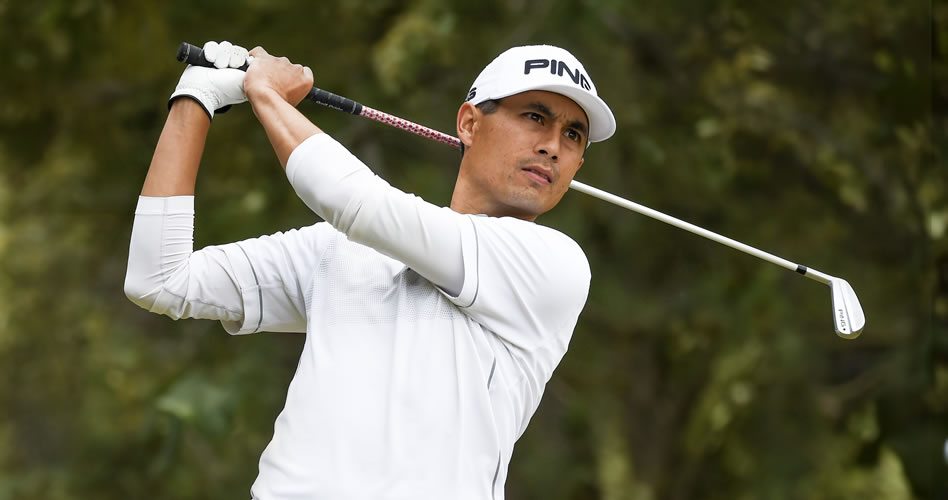 GUANACASTE, COSTA RICA - MAYO 4, 2017: El canadiense Peter Campbell presentó una tarjeta de 7-bajo par 64 esta mañana para imponer un nuevo récord de campo y tomar las riendas del Essential Costa Rica Classic, nuevo evento del PGA TOUR Latinoamérica que dio inicio este jueves en el campo de Reserva Conchal Golf Club. (Enrique Berardi/PGA TOUR)