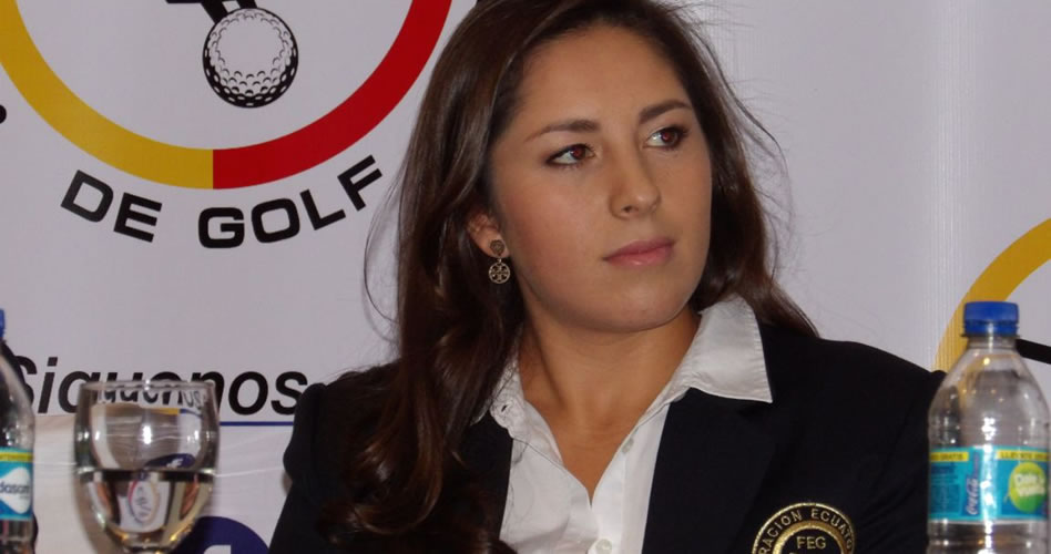 Ecuatoriana Daniela Darquea (Cortesía Federación Ecuatoriana de Golf)
