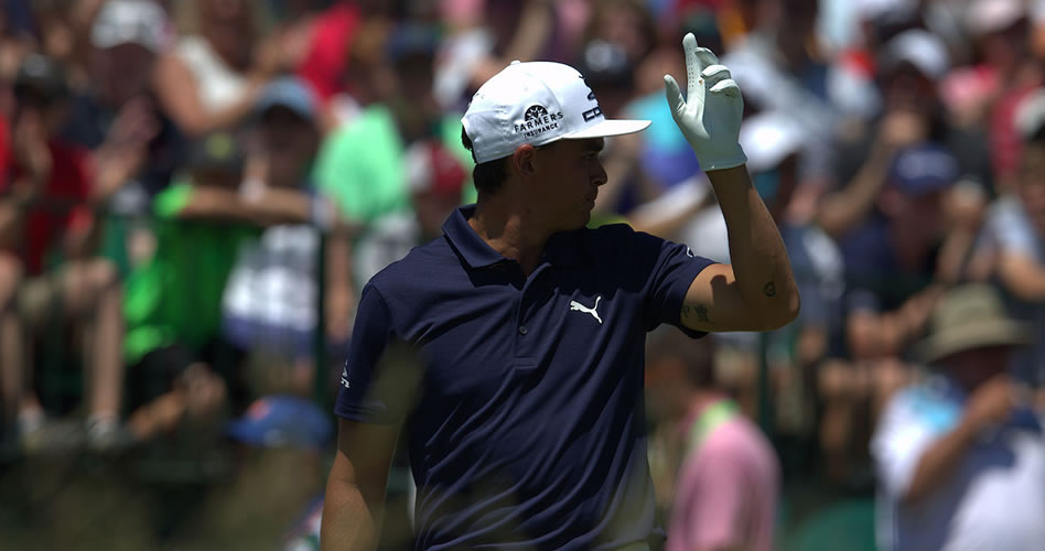 Rickie Fowler, ayer durante la segunda vuelta del US Open. © Golffile | Eoin Clarke