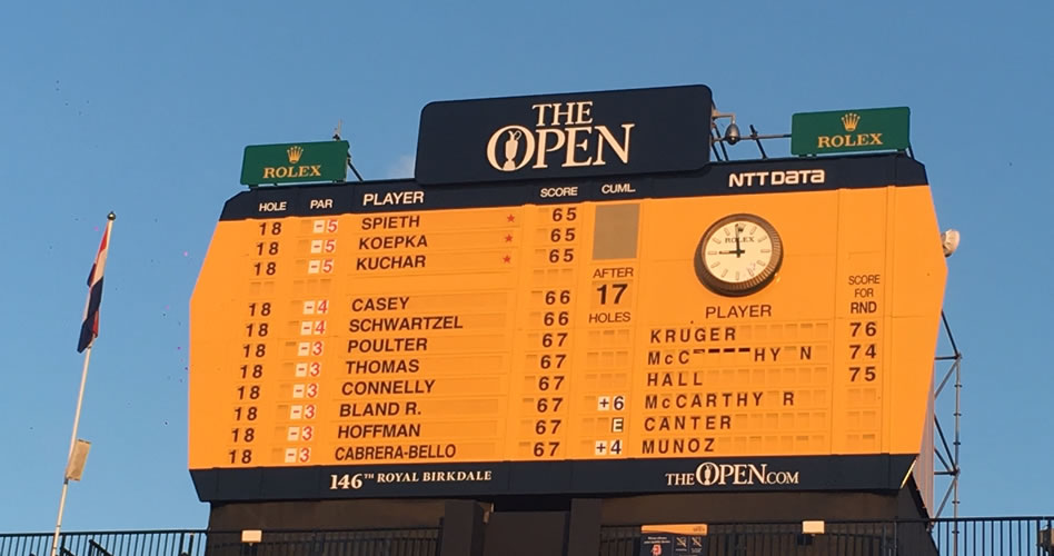 Americanos toman por asalto primeros 18 hoyos en Birkdale (cortesía Golf Monthly)