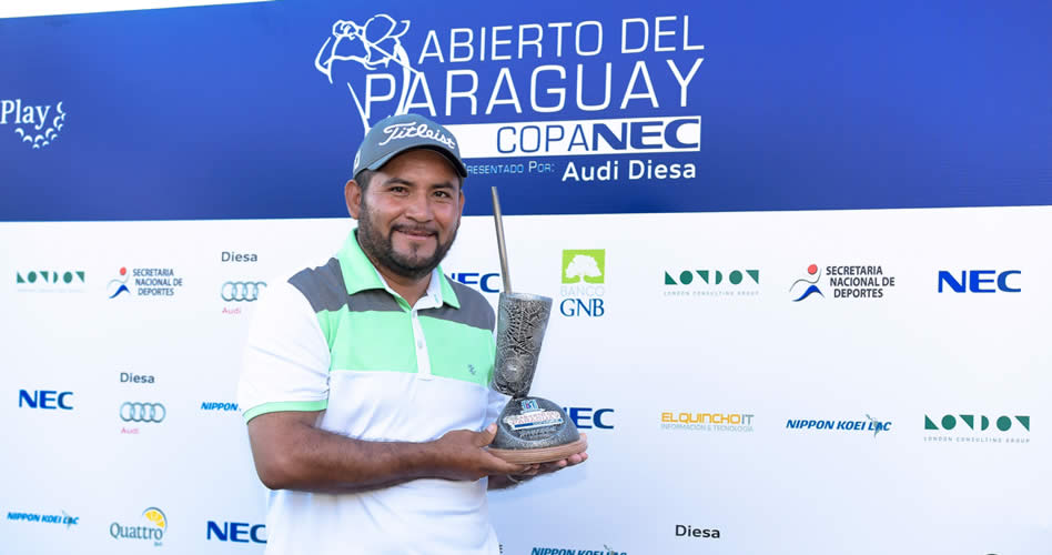 El "Camarón" Rodríguez (MEX) fue el dominador absoluto y se quedó con en el Abierto del Paraguay Copa NEC presentado por Audi Diesa / Gentileza: Enrigue Berardi/PGA TOUR