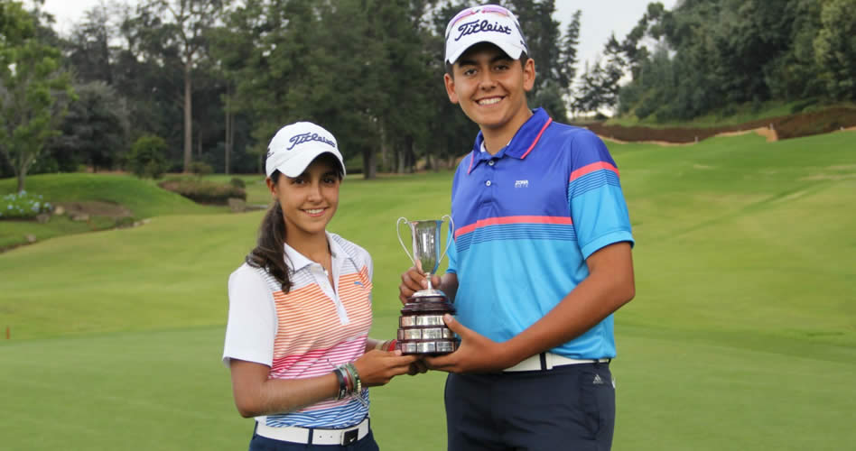 Juan Camilo Vesga (Ruitoque) e Isabella Gómez (Los Lagartos) conservarán sus nombres inscritos en el trofeo del Campeonato Nacional Infantil