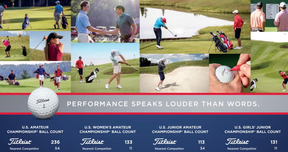 Titleist #1 en el U.S. Amateur y U.S. Women's Amateur
