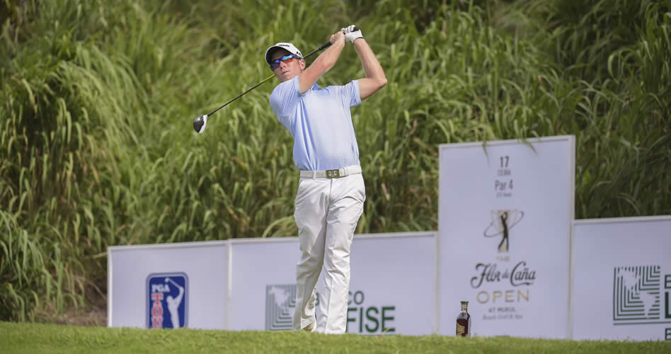 TOLA, NICARAGUA - 2 SEP: El estadounidense Michael Buttacavoli durante la tercera ronda del Flor de Caña Open, undécimo de la temporada 2017 de PGA TOUR Latinoamérica que se disputa en el campo de golf de Mukul Beach, Golf and Spa (Enrique Berardi/PGA TOUR)