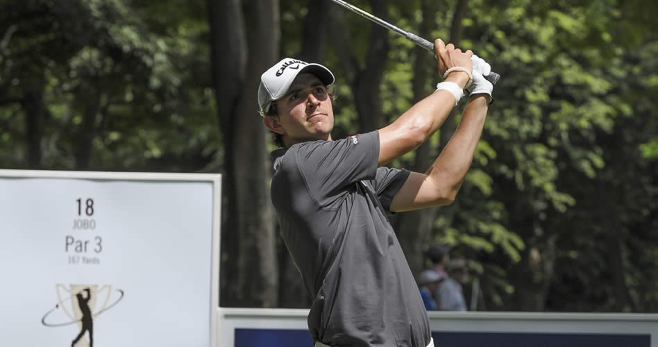 TOLA, NICARAGUA - 2 SEP: El colombiano Nicolás Echavarría durante la tercera ronda del Flor de Caña Open, undécimo de la temporada 2017 de PGA TOUR Latinoamérica que se disputa en el campo de golf de Mukul Beach, Golf and Spa. (Enrique Berardi/PGA TOUR)