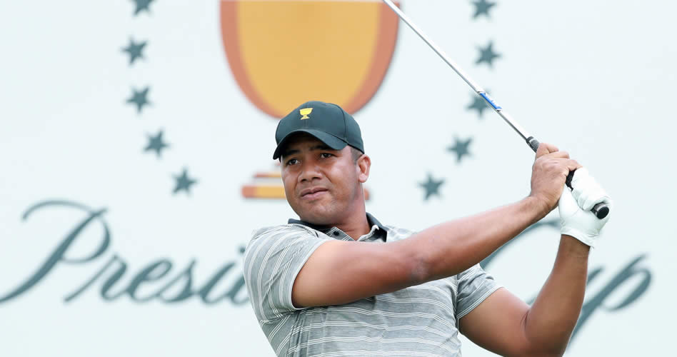 Vegas y Grillo juntos y con urgencia de puntos este sábado en la Presidents Cup (cortesía Getty Images - Scott Halleran)