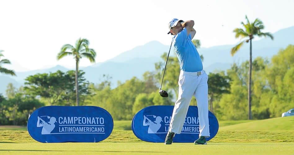 Mariano Olcese (ARG) durante la primera ronda del 10mo Campeonato Latinoamericano de Golf que se juega en Vidanta Nuevo Vallarta, México