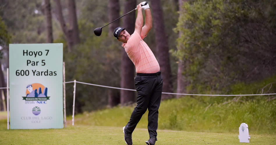 PUNTA DEL ESTE, URUGUAY - OCT 26: El estadounidense Brian Richey durante la primera ronda del Roberto De Vicenzo Punta del Este Open Copa NEC, décimo quinto evento del PGA TOUR Latinoamérica, que se disputa en el Club del Lago Golf. (Enrique Berardi/PGA TOUR)