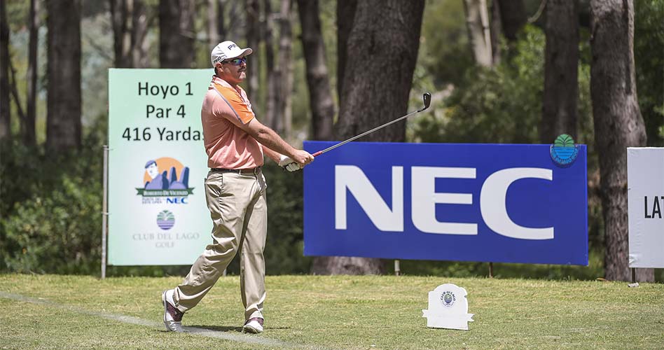 PUNTA DEL ESTE, URUGUAY - OCT. 28, 2017: El estadounidense Brian Richey durante la tercera rona del Roberto De Vicenzo Punta del Este Open Copa NEC, evento del PGA TOUR Latinoamérica que se disputa en el campo del Club del Lago Golf. (Enrique Berardi/PGA TOUR)