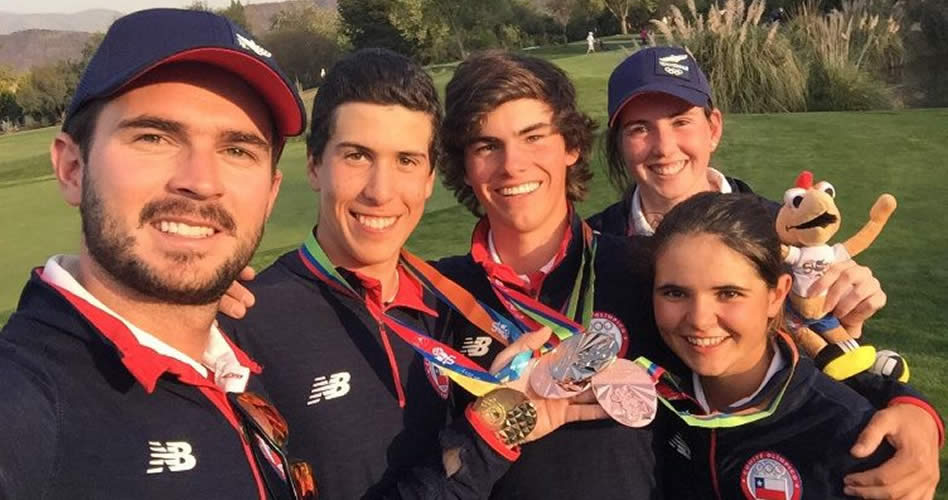 Chile y Argentina se llevaron tres medallas de Golf en los II Juegos de la Juventud de Chile (cortesía El Deportero)