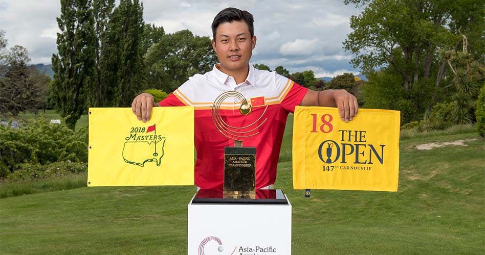 Lin Yuxin (China) ganó el Asia-Pacific Amateur Championship en Royal Wellington Golf Club, Wellington, Nueva Zelanda / Foto Cortesía: David Paul Morris/AAC