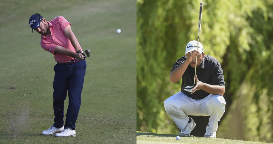 LUJÁN, ARGENTINA - NOV 10: Los argentinos Julián Etualin y Jorge Monroy durante la segunda ronda del NEC Argentina Classic, decimosexto evento de la temporada 2017 de PGA TOUR Latinoamérica que se disputa en el Club de Campos Las Praderas de Luján. (Enrique Berardi/PGA TOUR)