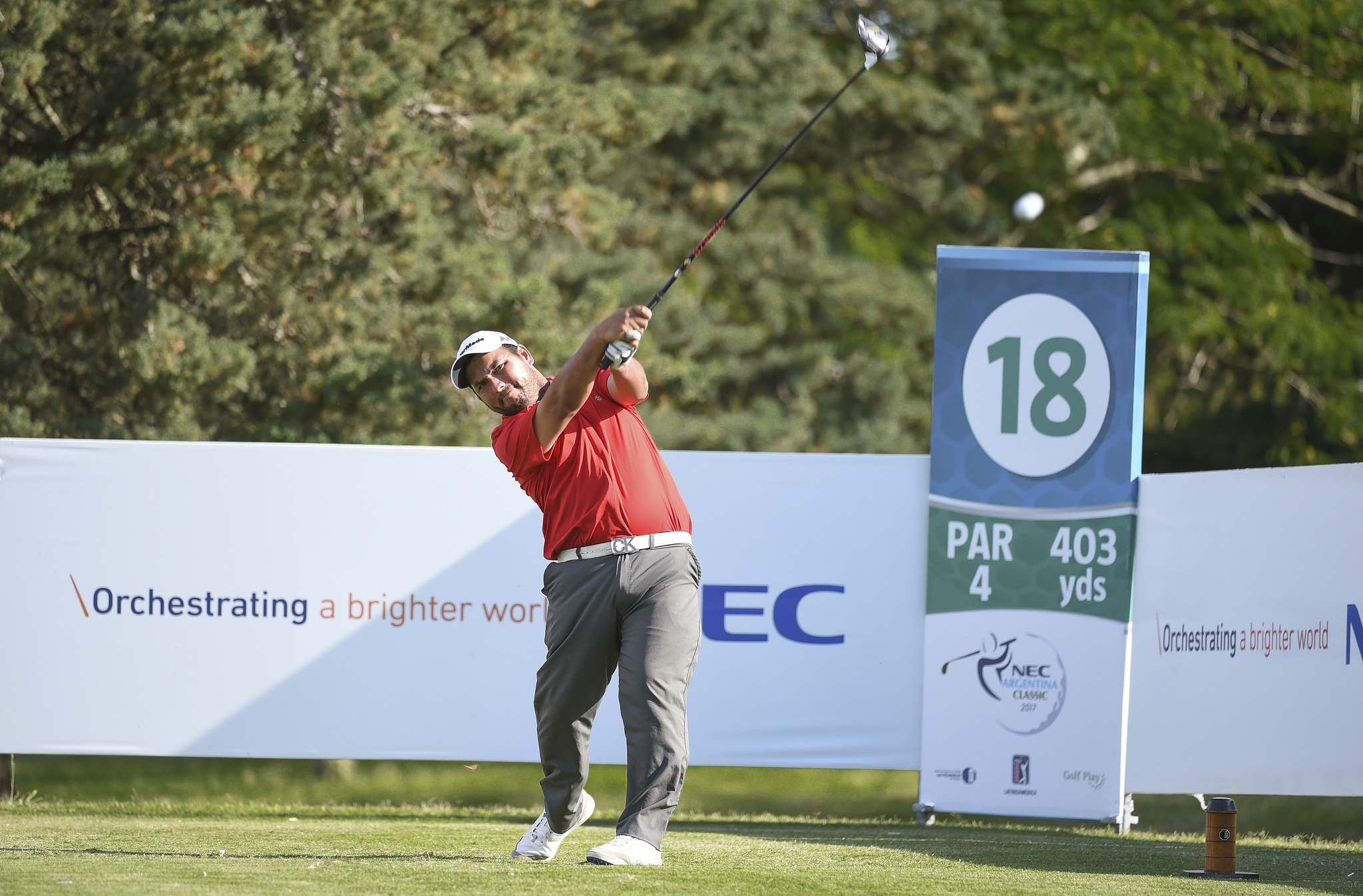 LUJÁN, ARGENTINA - NOV 9: El argentino Jorge Monroy durante la primera ronda del NEC Argentina Classic, decimosexto evento de la temporada 2017 de PGA TOUR Latinoamérica que se disputa en el Club de Campos Las Praderas de Luján. (Enrique Berardi/PGA TOUR)