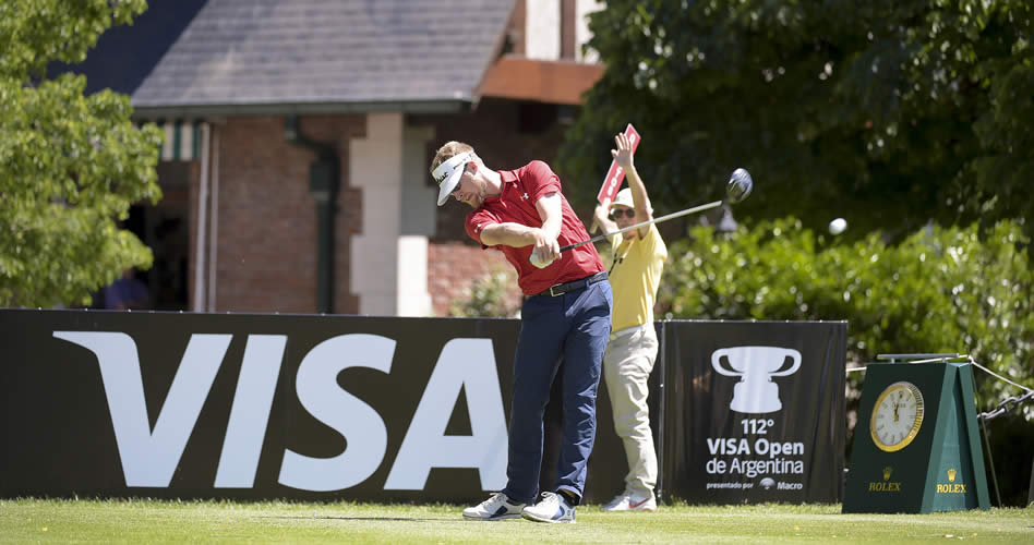 BUENOS AIRES, ARGENTINA - NOVEMBER 17: Tyson Alexander of the U.S during the second round of the PGA TOUR Latinoamerica 112° VISA Open de Argentina presentado por Macro at the Jockey Club on November 17, 2017 in Buenos Aires, Argentina. (Enrique Berardi/PGA TOUR)