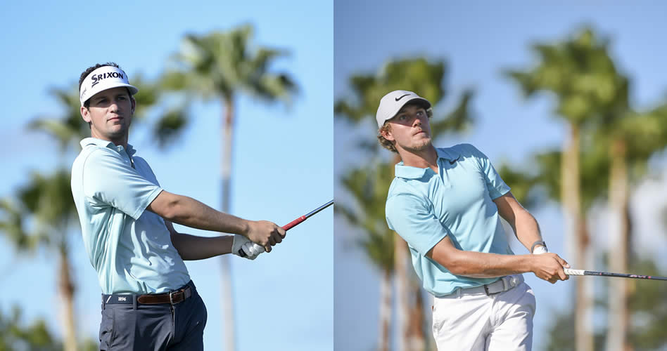 Los estadounidenses Austin Smotherman y Brad Hopfinger igualan a la mitad del Shell Championship (Enrique Berardi/PGA TOUR)