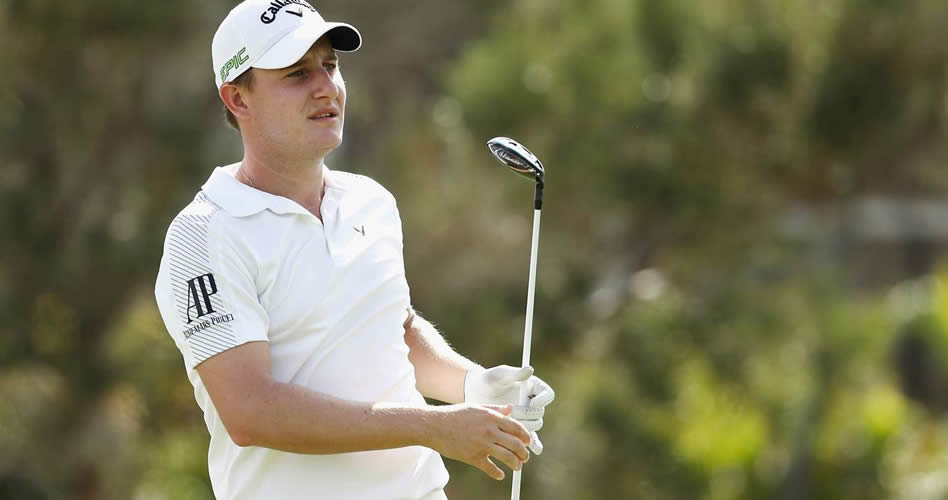 Emiliano Grillo, en la práctica para su primer torneo del año en el PGA Tour, en Hawaii foto: AFP