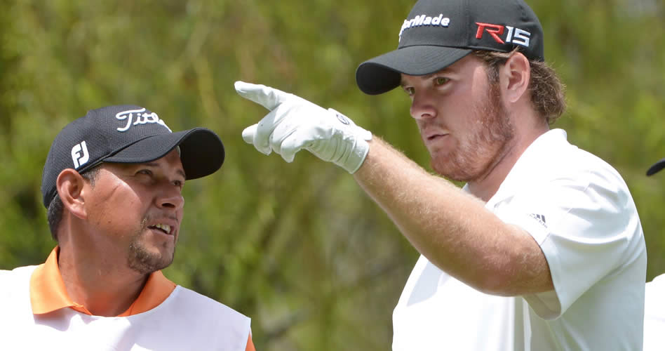 El estadounidense Harry Higgs, miembro del Tour en las temporadas 2015 y 2016, es por ahora el líder en la casa club con 6-bajo par (Enrique Berardi/PGA TOUR)