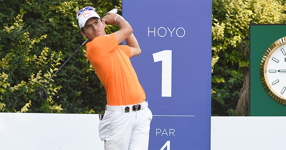 El santandereano Iván Camilo Ramírez, uno de los jugadores que retomó la actividad en el golf universitario
