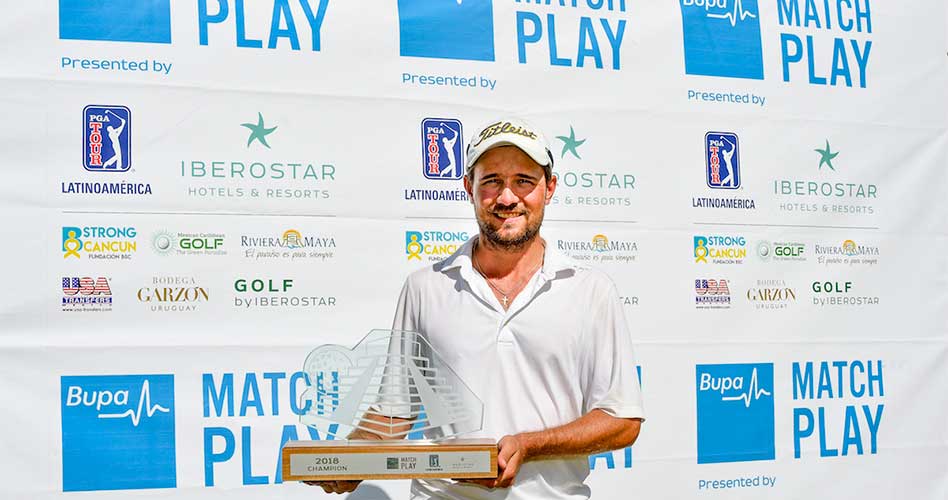 El finlandés Toni Hakula, número 60 en la llave principal, dominó la final y se proclamó campeón del Bupa Match Play este domingo en Iberostar Playa Paraíso Golf Club