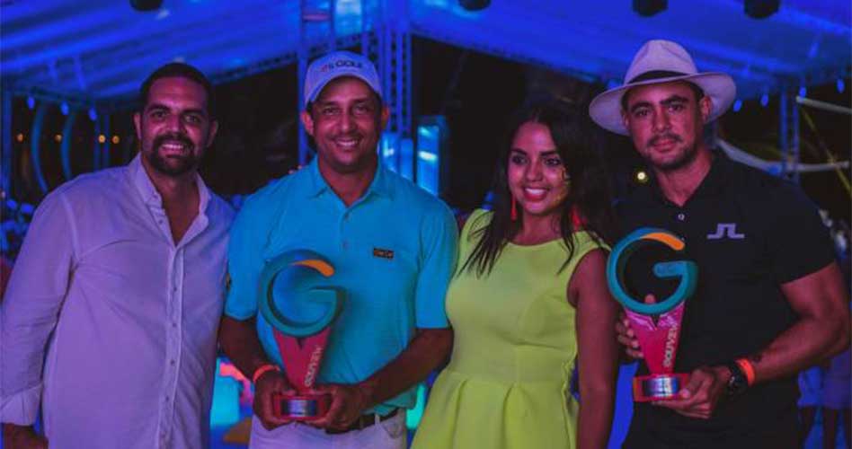 Bernardo Then, Cesar Rodríguez, Franchesca Páez y Raúl Linares en el IV Torneo Golf View