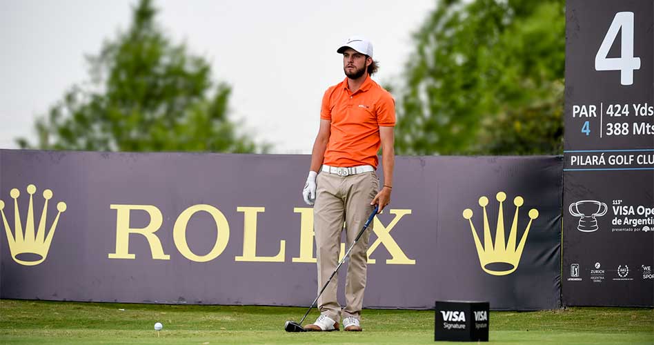 Isidro Benítez (MEX) es el único líder del 113° VISA Open de Argentina presentado por Macro que se juega en Pilará GC.