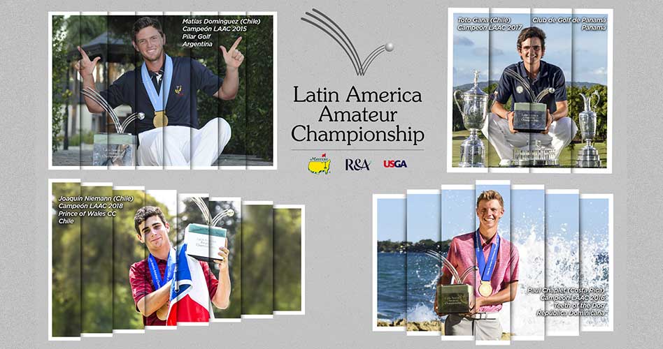 Los cuatro campeones del Latin America Amateur Championship