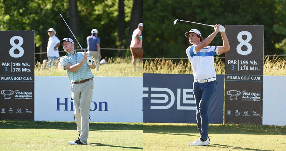 Otto Black (USA) y Leandro Marelli comparten la punta del 113° VISA Open de Argentina presentado por Macro en Pilará GC.