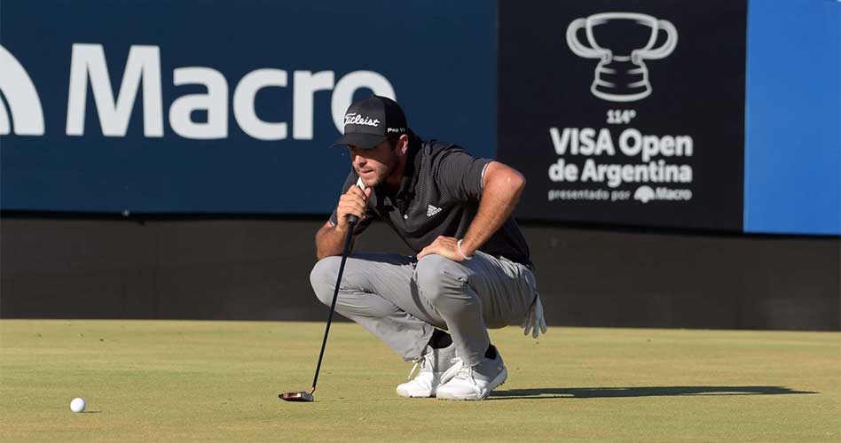 Jonathan Garrick (USA) quiere dar la sorpresa en el 114° VISA Open de Argentina presentado por Macro. / Foto: Enrique Berardi/PGA TOUR