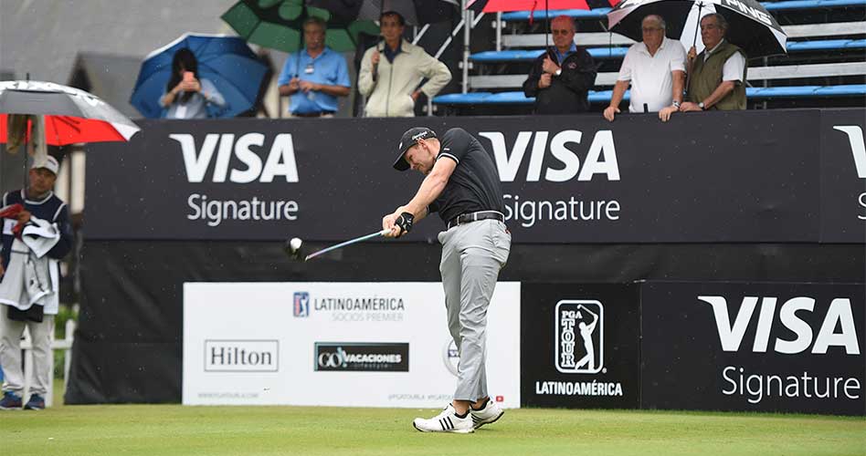 Jared Wolfe (USA) no pudo mantener su nivel en la tercera ronda, pero quedó a solo un golpe del líder en el certamen que se lleva a cabo en el Jockey Club. / Foto: Enrique Berardi/PGA TOUR