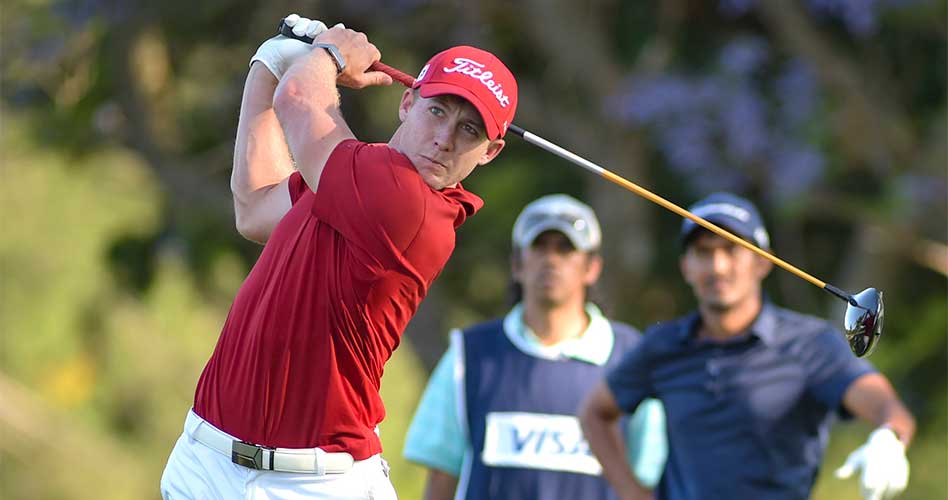 El sudafricano Victor Lange tuvo un inicio soñado y es el único líder del 114° VISA Open de Argentina presentado por Macro. / Foto: Enrique Berardi/PGA TOUR