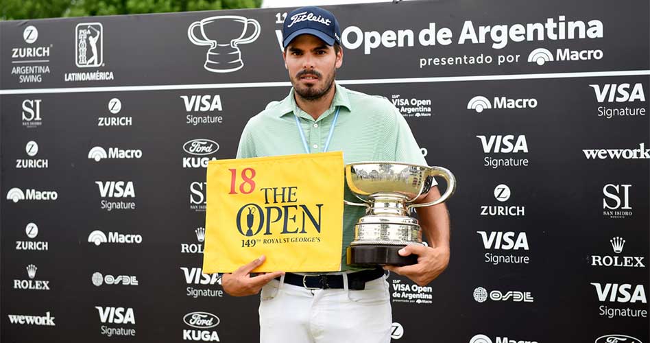 El colombiano Celia jugará The Open en Royal St George´s en 2020. / Foto: Enrique Berardi/PGA TOUR