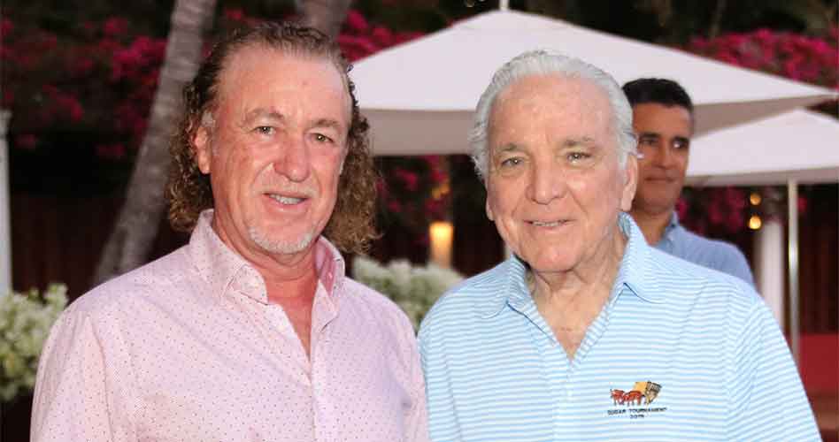 Miguel Ángel Jiménez junto a Alfonso Fanjul, Presidente del Consejo de Directores de Central Romana y Presidente de La Romana Country Club.